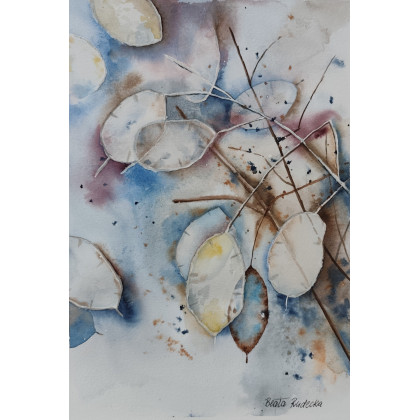 Beata Rudecka - obrazy akwarela - Akwarela Akwarelka Obraz pt: Lunaria foto #4