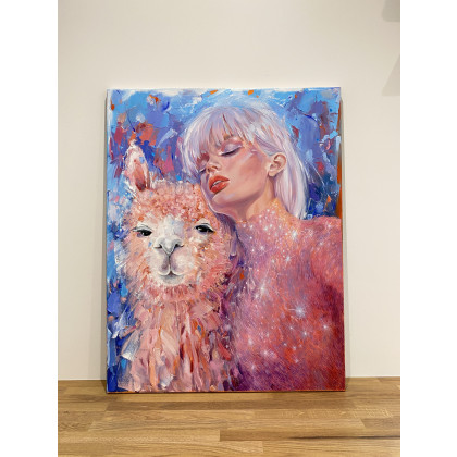Jolanta Strzelczyk - obrazy olejne - BAŚŃ O ALPACE foto #2