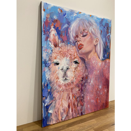 Jolanta Strzelczyk - obrazy olejne - BAŚŃ O ALPACE foto #5