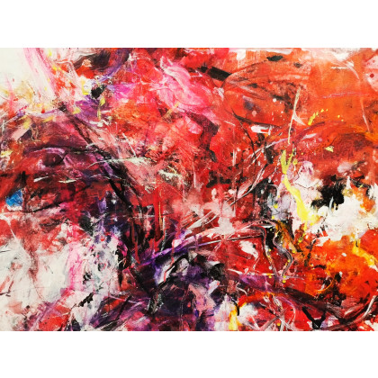 Dariusz Grajek - olej + akryl - Kwiaty.... foto #1