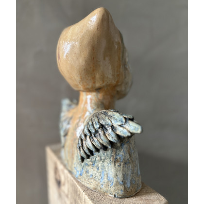 ultraviolet - rzeźby - Anioł w czapeczce - rzeźba ceramiczna foto #4