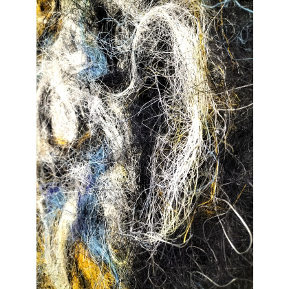 Grzegorz Zalewski - tkanina - Koń w Ruchu – Obraz z Włókien, Mocne Kontrasty, Rękodzieło 100x70 foto #3