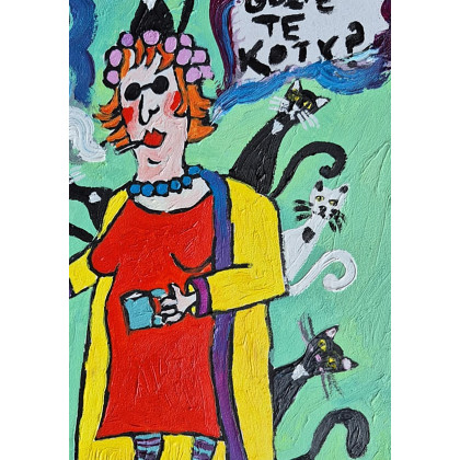Marlena Kuć - obrazy olejne - gdzie te koty foto #3