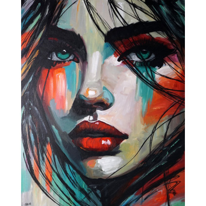 Ruby 80x100, Rafal Stach, obrazy olejne