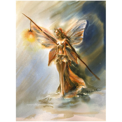 Wizja, Joanna Magdalena, obrazy akwarela