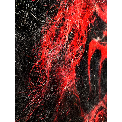 Grzegorz Zalewski - tkanina - Obraz Czerwona Sylwetka . sizal na płótnie. rękodzieło. 80x60 foto #2