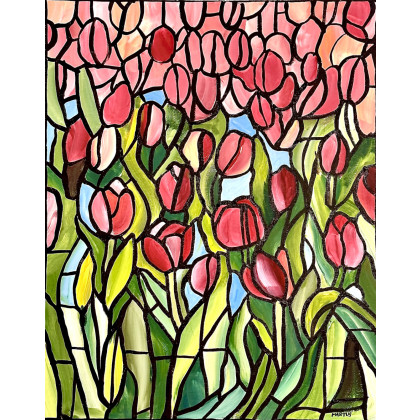 TULIPANY, Patryk Martuś, obrazy akryl