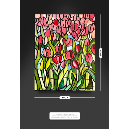 Patryk Martuś - obrazy akryl - TULIPANY foto #1
