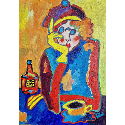 Marlena Kuć - obrazy olejne - kawa i cienie foto #4