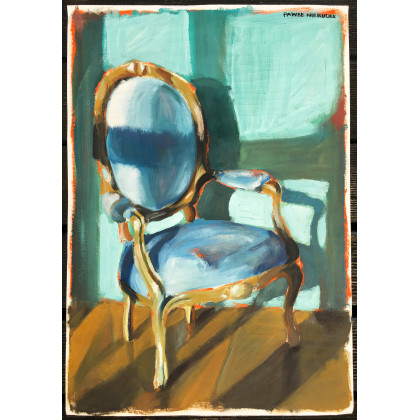 Martwa natura z fotelem, paweln, obrazy akryl