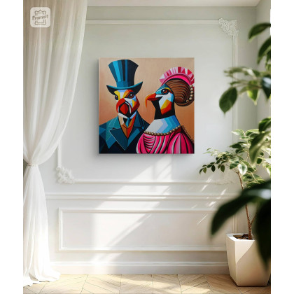 Sylwia Młodziejewska - obrazy akryl - Teść i Teściowa foto #3