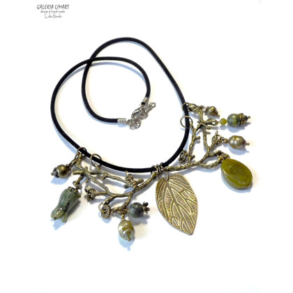 Galeria LiMaRt - korale,naszyjniki - Vintage. Eklektyczny naszyjnik w duchu pięknej starej biżuterii PREZENT lux foto #1