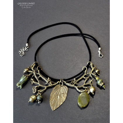 Galeria LiMaRt - korale,naszyjniki - Vintage. Eklektyczny naszyjnik w duchu pięknej starej biżuterii PREZENT lux foto #4