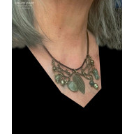 VINTAGE. EKLEKTYCZNY NASZYJNIK W DUCHU PIĘKNEJ STAREJ BIŻUTERII PREZENT LUX