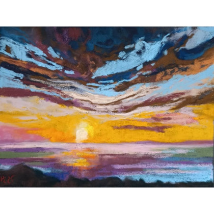 Paulina Lebida - pastele suche - Pejzaż - rysunek pastelami foto #1