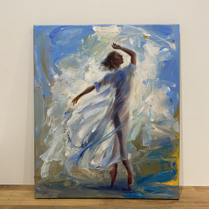 Jolanta Strzelczyk - obrazy olejne - TAŃCZĄCA NA WIETRZE foto #2