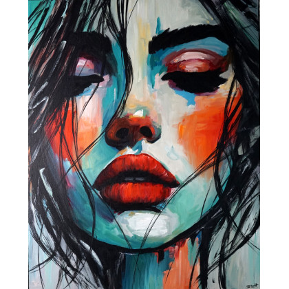 Framboise 80x100, Rafal Stach, olej + akryl