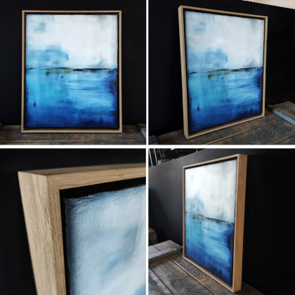 Maja Gajewska - obrazy olejne - obraz olejny - Błękit paryski XVI (oprawiony w ramę) foto #1