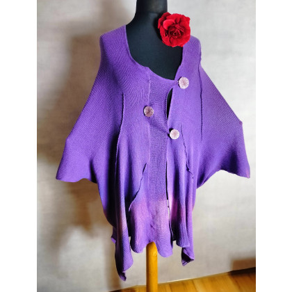Krzysztof Paweł Kowalski - poncza  - Kardigan  XXL w kolorze fiołkowym foto #3
