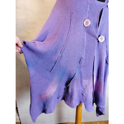 Krzysztof Paweł Kowalski - poncza  - Kardigan  XXL w kolorze fiołkowym foto #4