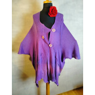 KARDIGAN XXL W KOLORZE FIOŁKOWYM