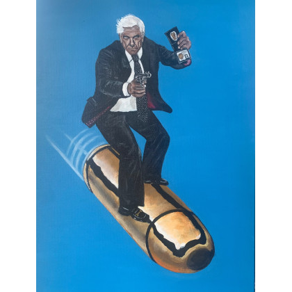 Porucznik Frank D, Emil Serednicki, obrazy akryl