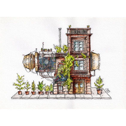 Fusion 01, Jacek Zwolski, rysunki tech.mieszana