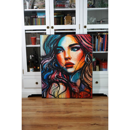 Rafal Stach - olej + akryl - Patrząc w dal 80x100 foto #4