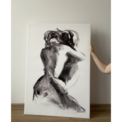 Lovers - 100x70cm, Alina Louka, grafika warsztatowa