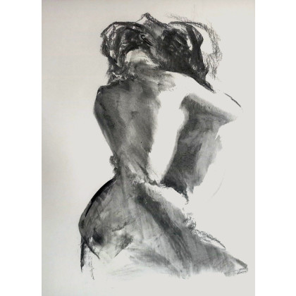 Alina Louka - grafika warsztatowa - Lovers - 100x70cm foto #2