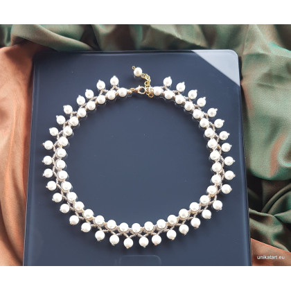 unikatart - korale,naszyjniki - Naszyjnik Fast Pearl foto #1