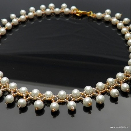unikatart - korale,naszyjniki - Naszyjnik Fast Pearl foto #4