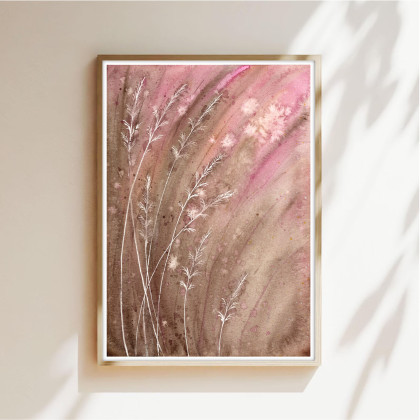 Akwarela A5.  Łąka, Małgorzata Domańska ART, obrazy akwarela