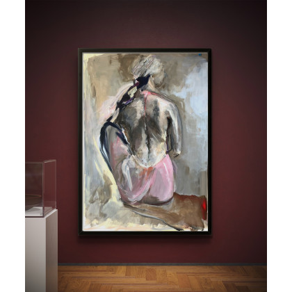 Alina Louka - obrazy akryl - W Różowej foto #2