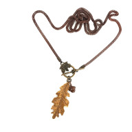 Naszyjnik dębowy liść