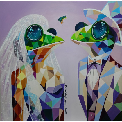 Kochaj mnie, Sylwia Młodziejewska, obrazy akryl