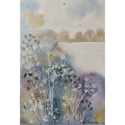 Beata Rudecka - obrazy akwarela - Akwarela Akwarelka Obraz pt: Podagrycznik Pospolity foto #4