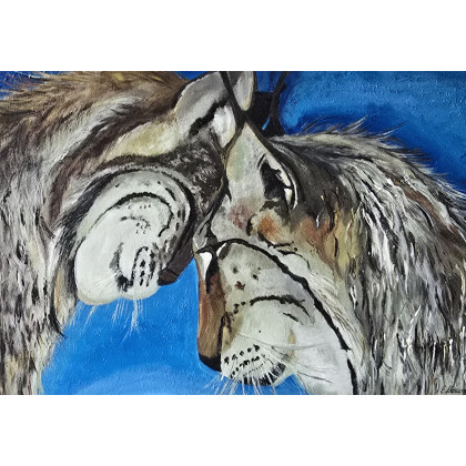 Dotyk, Ewa Mościszko, obrazy akryl