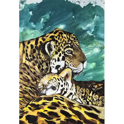 Care, Ewa Mościszko, obrazy akryl