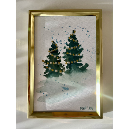 Marta Hajduk-Pawlica - obrazy akwarela - Świąteczne akwarele 10 x 15 foto #1