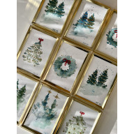 ŚWIĄTECZNE AKWARELE 10 X 15