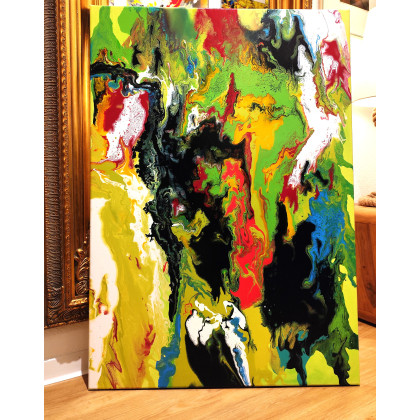 Felix Guenther - obrazy akryl - Symphony of colors in the stream foto #1