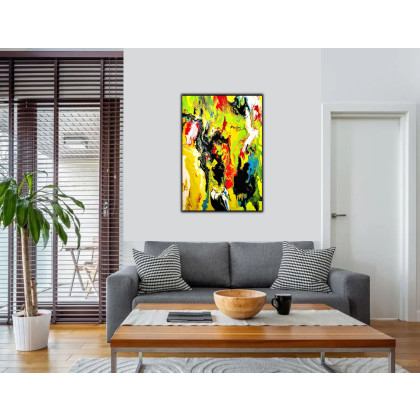 Felix Guenther - obrazy akryl - Symphony of colors in the stream foto #2