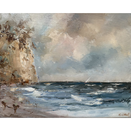 Krystyna Nowak - obrazy olejne - Klif (40x50 cm) foto #1