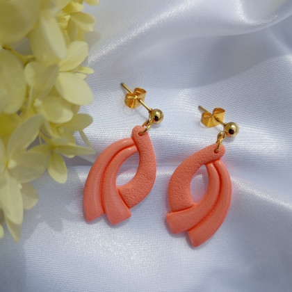 Solomi - ART - kolczyki - Kalliope I - kolczyki z gliny polimerowej. foto #2