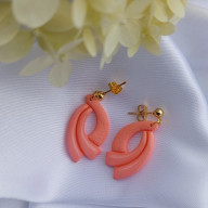 Kalliope I - kolczyki z gliny polimerowej.