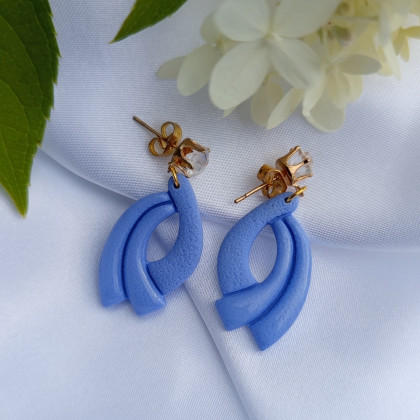 Solomi - ART - kolczyki - Kalliope II - kolczyki z gliny polimerowej. foto #2