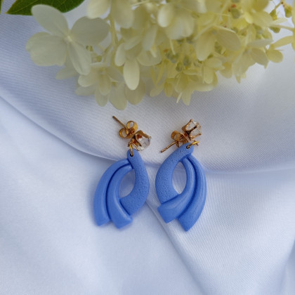 Solomi - ART - kolczyki - Kalliope II - kolczyki z gliny polimerowej. foto #3