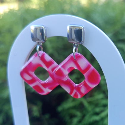 Solomi - ART - kolczyki - Liwia - kolczyki z gliny polimerowej. foto #1