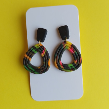 Solomi - ART - kolczyki - Freya - kolczyki z gliny polimerowej. foto #1